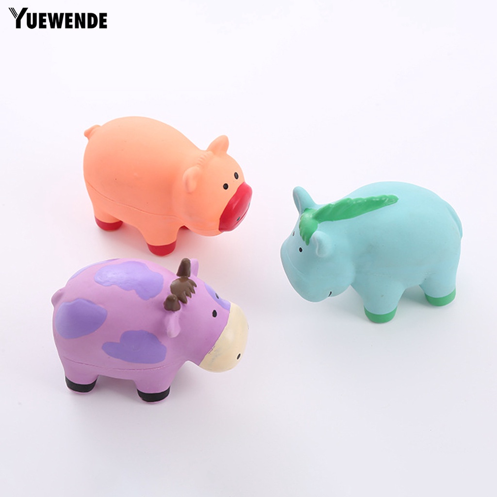 Yr.t Đồ Chơi Gặm Hình Động Vật Hoạt Hình Siêu Mềm Chống Cắn Có Thể Giặt Rửa Cho Cún Cưng