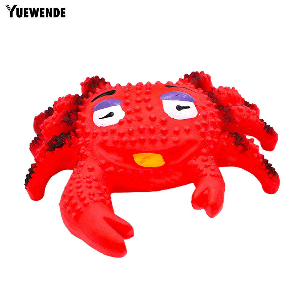 Đồ Chơi Gặm Hình Cua / Sao Biển 3D Màu Sắc Tươi Sáng Dễ Thương Có Âm Thanh Vui Nhộn Cho Thú Cưng