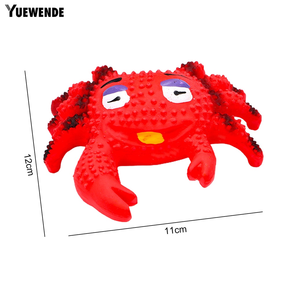 Đồ Chơi Gặm Hình Cua / Sao Biển 3D Màu Sắc Tươi Sáng Dễ Thương Có Âm Thanh Vui Nhộn Cho Thú Cưng