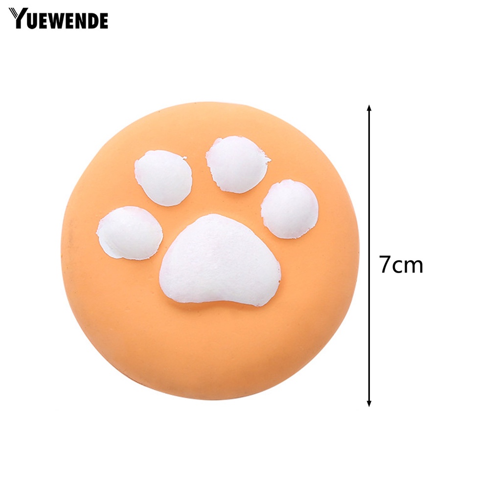 Đồ Chơi Mềm Mại Chống Cắn Chống Mài Mòn in Hình Dấu Chân Dễ Thương Có Âm Thanh Vui Nhộn Cho Cún Cưng