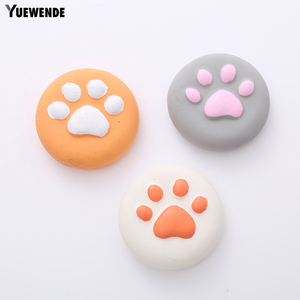 Đồ Chơi Mềm Mại Chống Cắn Chống Mài Mòn in Hình Dấu Chân Dễ Thương Có Âm Thanh Vui Nhộn Cho Cún Cưng