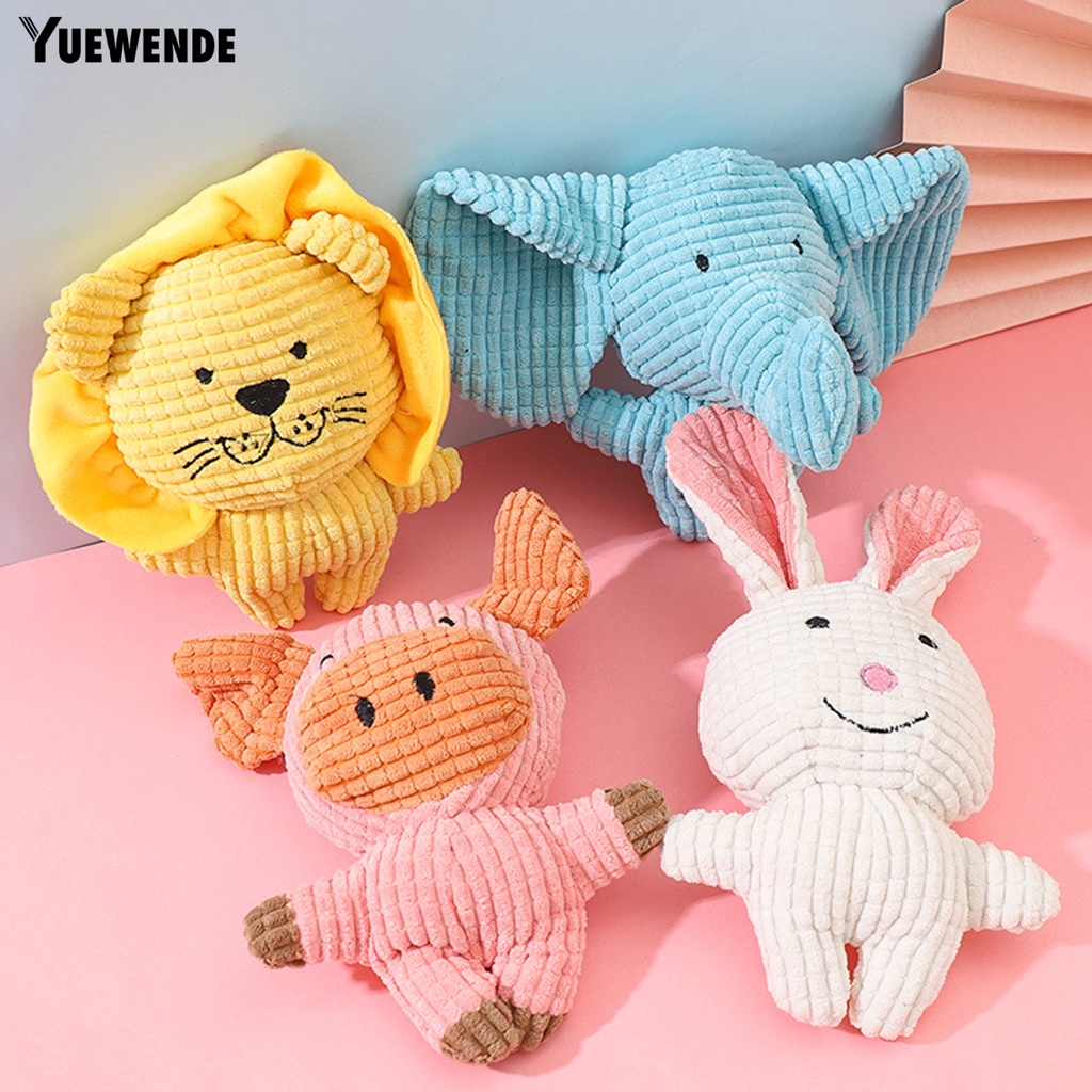 Yr.t Đồ Chơi Thú Nhồi Bông Hình Sư Tử / Heo Mềm Mại Chống Cắn Phát Ra Âm Thanh Sáng Tạo Giáo Dục S