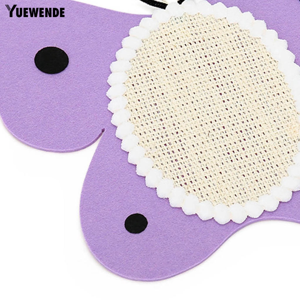 Tấm Đệm Cào Móng Bằng Vải Nỉ Chống Cắn Chống Trầy Hình Bướm Hoạt Hình Dành Cho Mèo Cưng