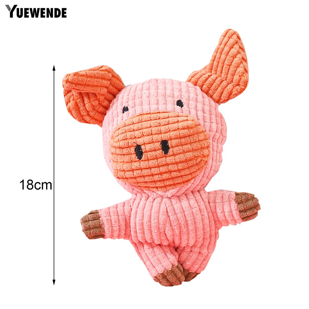 Yr.t Đồ Chơi Thú Nhồi Bông Hình Sư Tử / Heo Mềm Mại Chống Cắn Phát Ra Âm Thanh Sáng Tạo Giáo Dục S