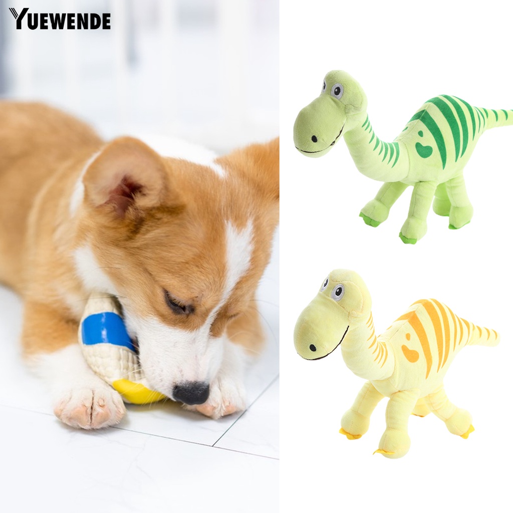 Đồ Chơi Khủng Long Nhồi Bông Nhẹ Mềm Mại Chống Mài Mòn Có Âm Thanh Vui Nhộn Cho Cún Cưng