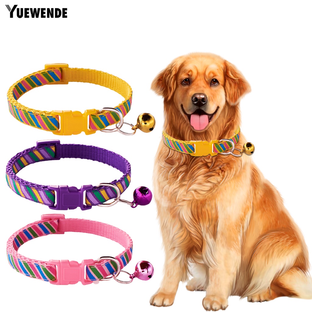 Vòng Cổ Họa Tiết Sọc Độc Đáo Bắt Mắt Chống Mài Mòn Cho Thú Cưng