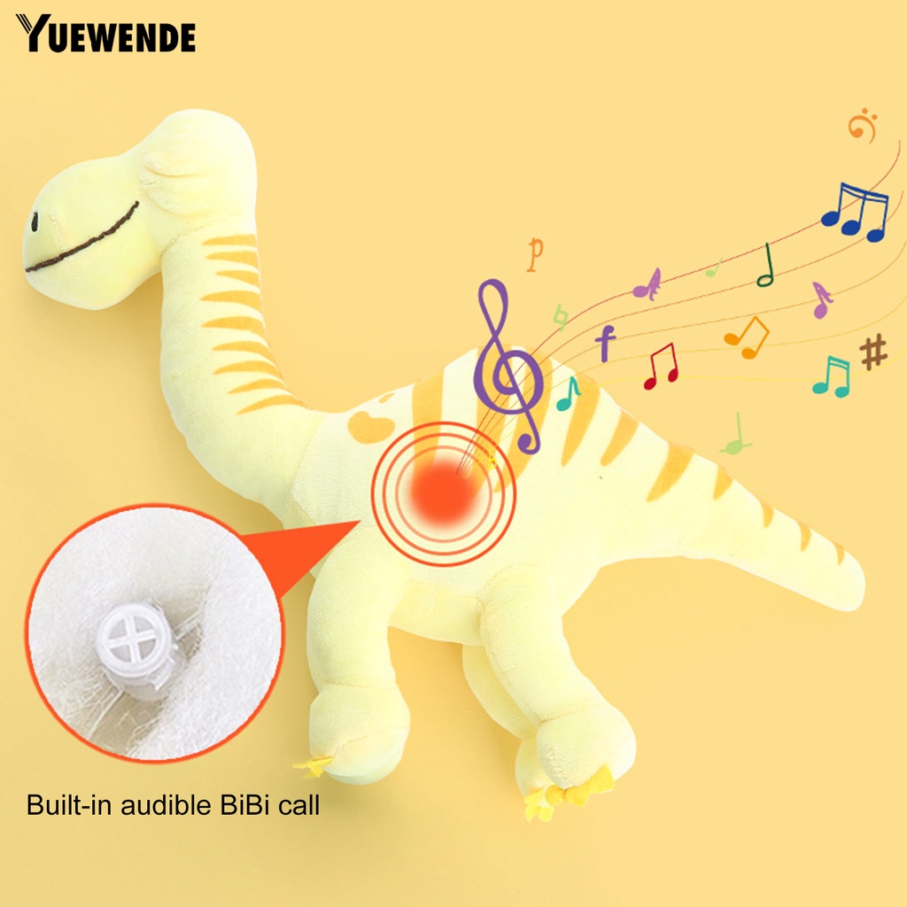 Đồ Chơi Khủng Long Nhồi Bông Nhẹ Mềm Mại Chống Mài Mòn Có Âm Thanh Vui Nhộn Cho Cún Cưng