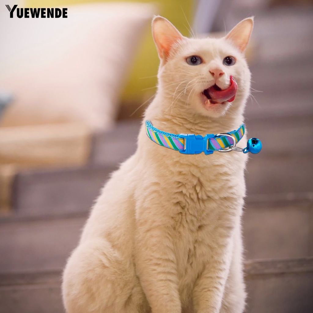 Vòng Cổ Họa Tiết Sọc Độc Đáo Bắt Mắt Chống Mài Mòn Cho Thú Cưng