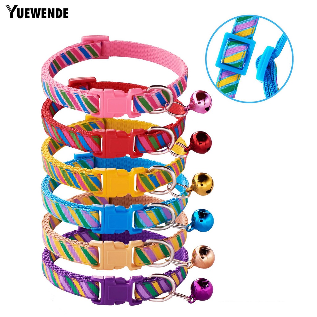 Vòng Cổ Họa Tiết Sọc Độc Đáo Bắt Mắt Chống Mài Mòn Cho Thú Cưng