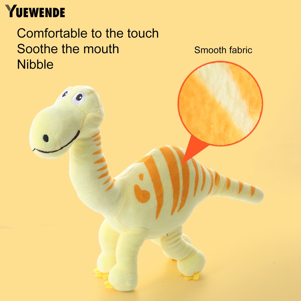Đồ Chơi Khủng Long Nhồi Bông Nhẹ Mềm Mại Chống Mài Mòn Có Âm Thanh Vui Nhộn Cho Cún Cưng
