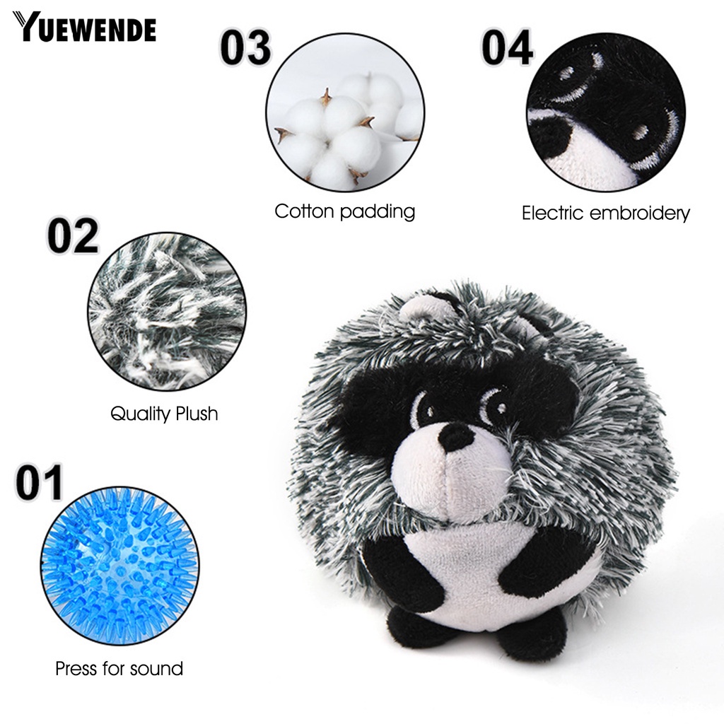 Đồ Chơi Nhồi Bông Mềm Mại Thêu Hình Cáo Gai Nhẹ Nhàng Thoải Mái Cho Cún Cưng YR.T