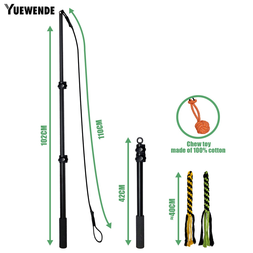1 Bộ Gậy Đồ Chơi YR.T Có Thể Thu Gọn Chống Cắn Giảm Căng Thẳng Tương Tác Cho Cún Cưng