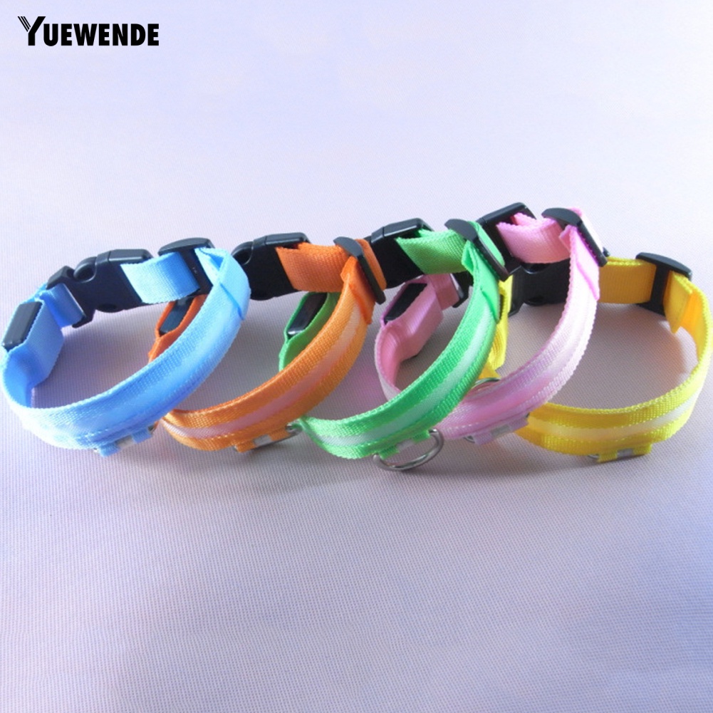 Vòng Cổ Thú Cưng Gắn Đèn LED Có Thể Sạc Lại Bằng Cổng USB Chống Thất Lạc