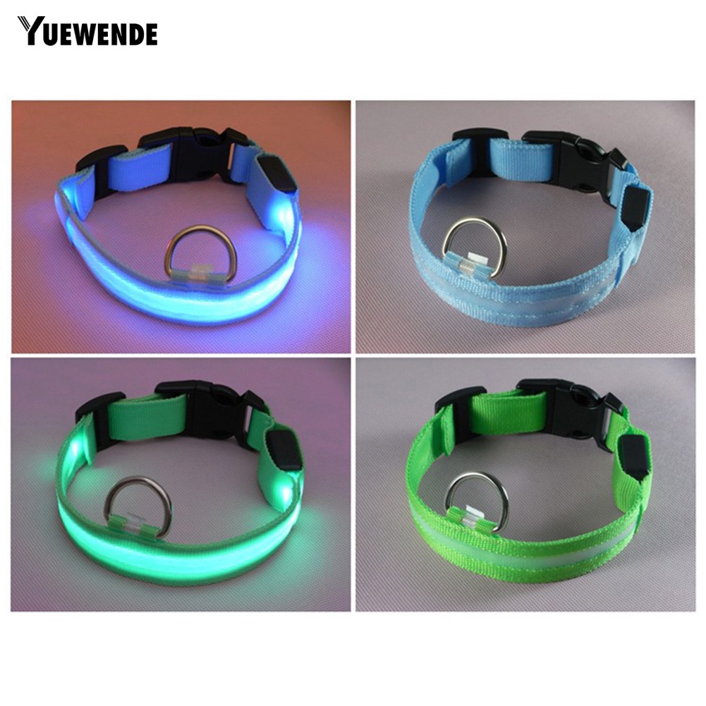 Vòng Cổ Thú Cưng Gắn Đèn LED Có Thể Sạc Lại Bằng Cổng USB Chống Thất Lạc