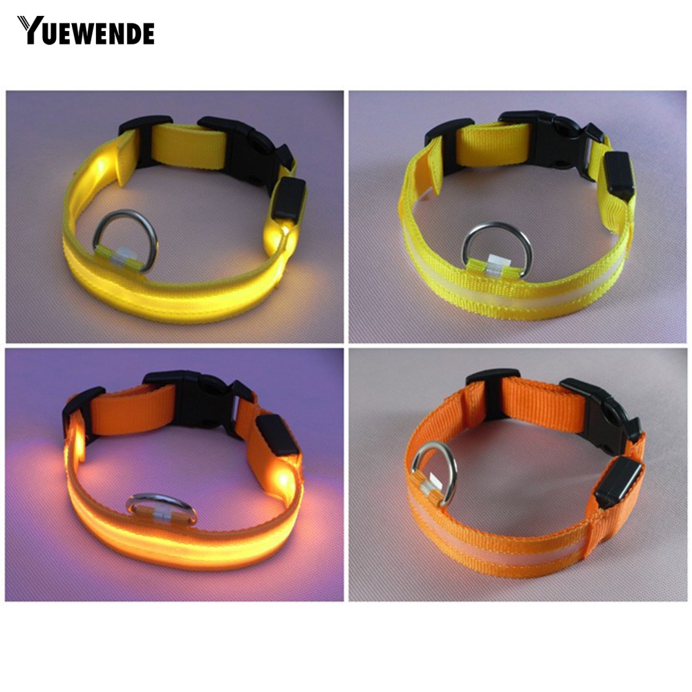 Vòng Cổ Thú Cưng Gắn Đèn LED Có Thể Sạc Lại Bằng Cổng USB Chống Thất Lạc