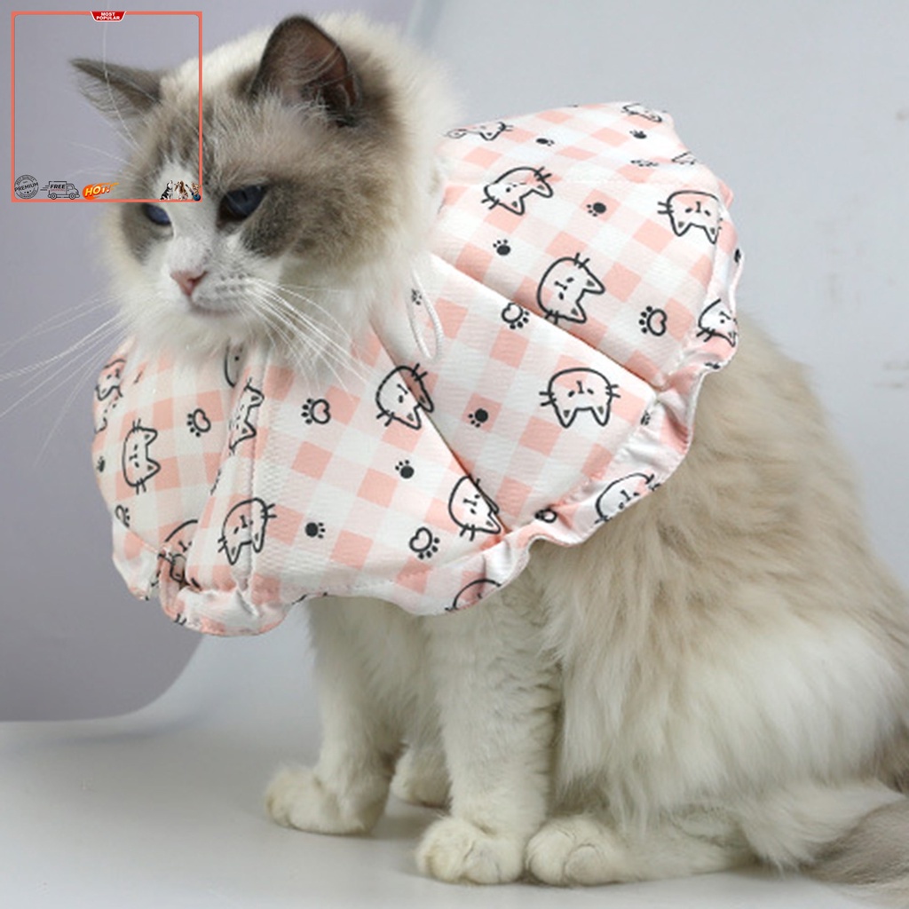 Vòng Cổ Siêu Mềm Chống Nước Chống Say Tàu Xe Họa Tiết Hoạt Hình Bảo Vệ Cho Thú Cưng