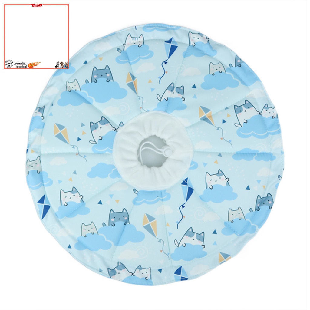 Vòng Cổ Siêu Mềm Chống Nước Chống Say Tàu Xe Họa Tiết Hoạt Hình Bảo Vệ Cho Thú Cưng