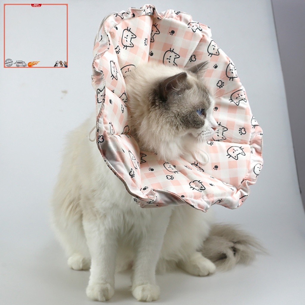 Vòng Cổ Siêu Mềm Chống Nước Chống Say Tàu Xe Họa Tiết Hoạt Hình Bảo Vệ Cho Thú Cưng