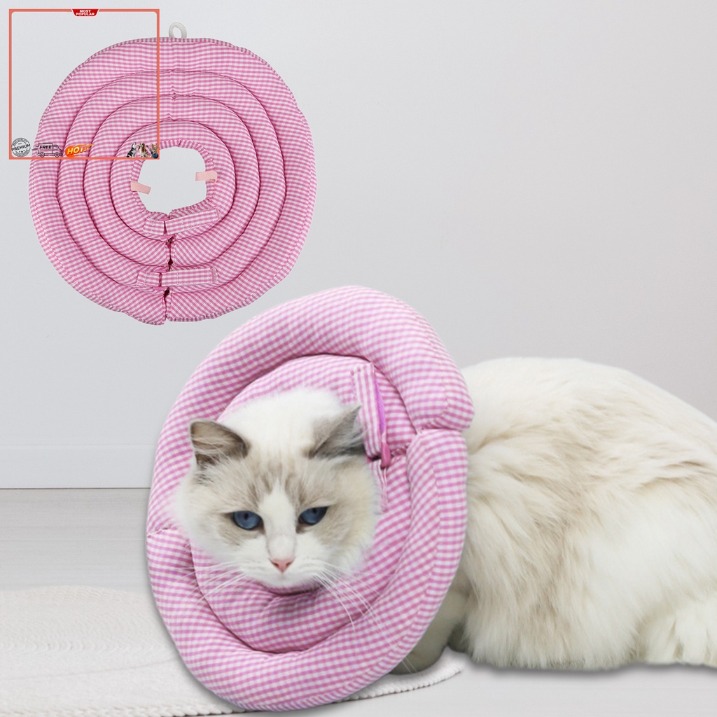 Vòng Cổ Họa Tiết Hoạt Hình Phục Hồi Vết Thương Dành Cho Thú Cưng