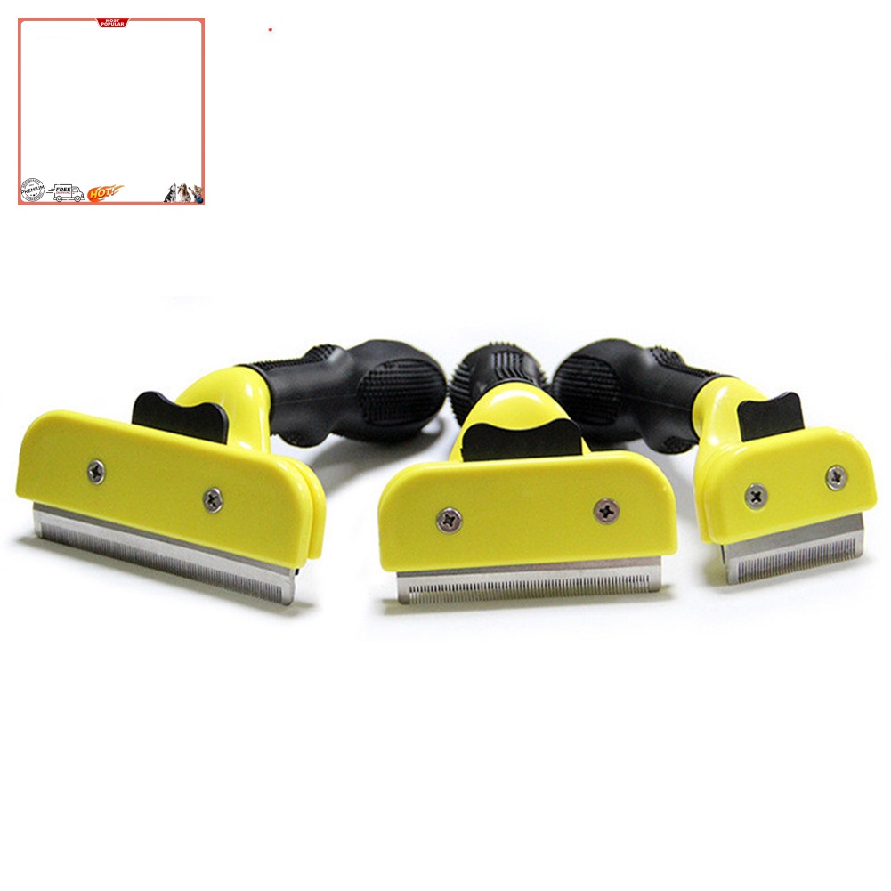 Lược Chải Lông Thú Cưng Bằng Thép Không Gỉ Tay Cầm Mềm Mại