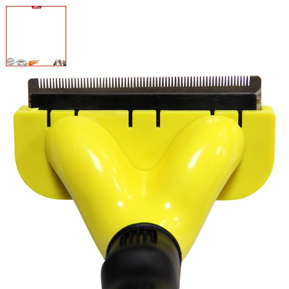 Lược Chải Lông Thú Cưng Bằng Thép Không Gỉ Tay Cầm Mềm Mại