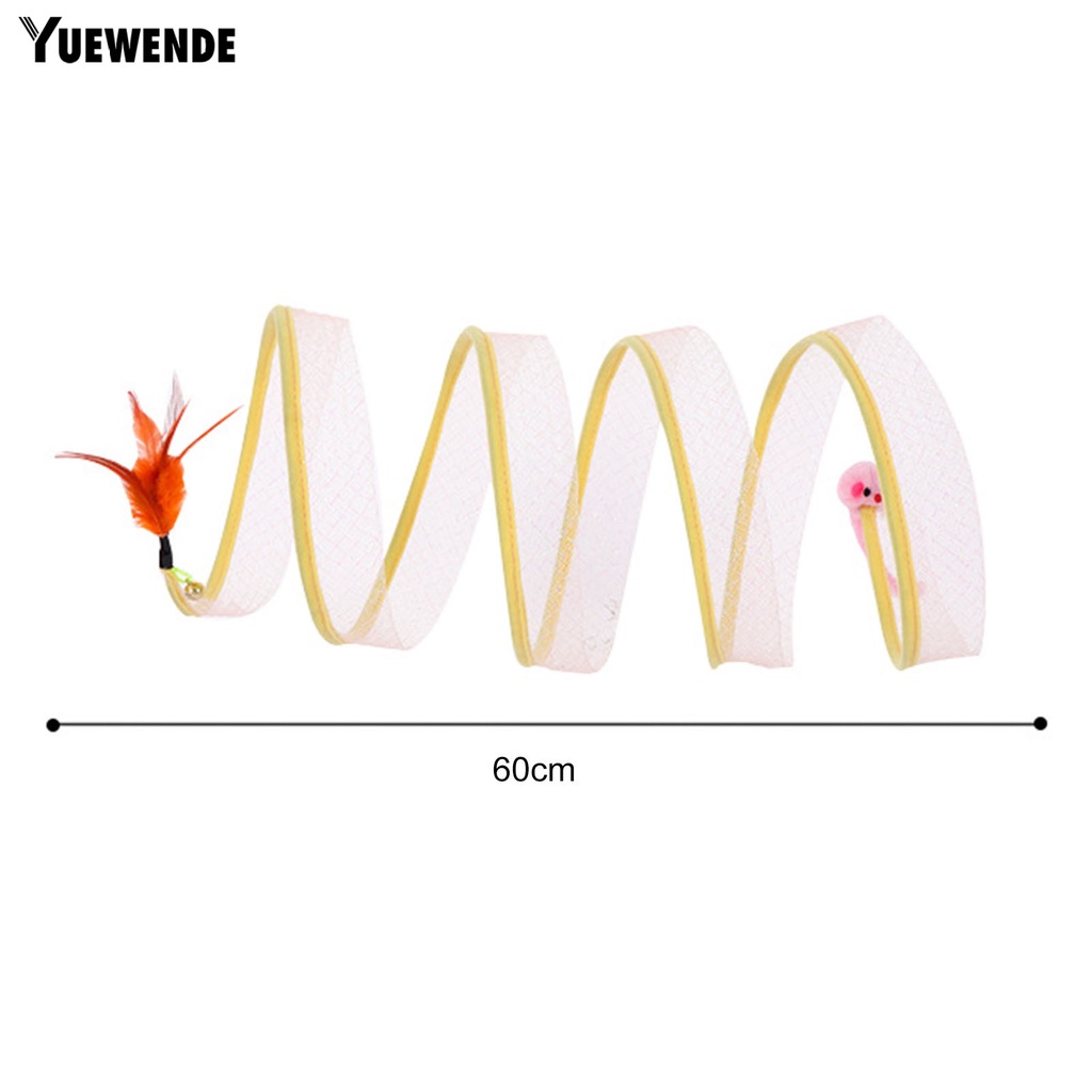 Đồ Chơi Đường Hầm Hình Chữ S Chống Rách Có Thể Gấp Gọn Tiện Dụng Cho Mèo Cưng