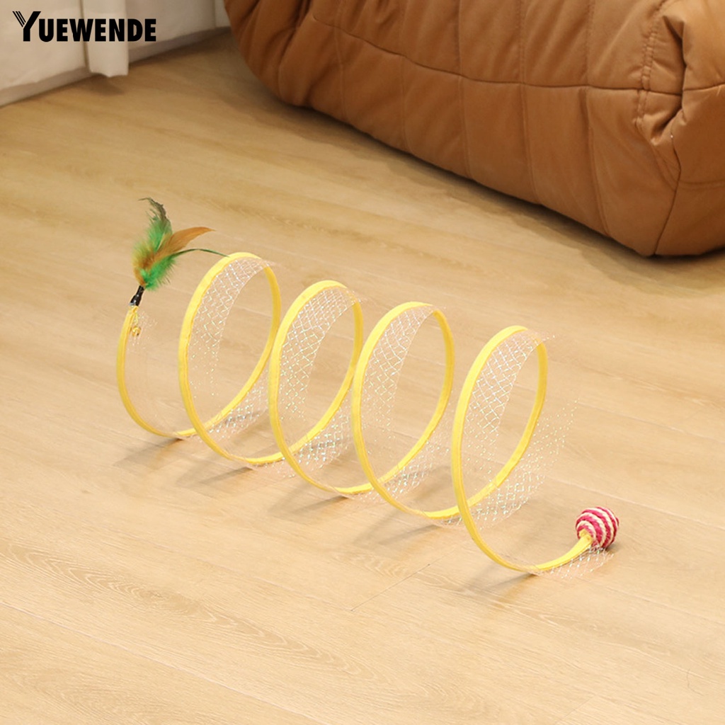 Đồ Chơi Đường Hầm Hình Chữ S Chống Rách Có Thể Gấp Gọn Tiện Dụng Cho Mèo Cưng