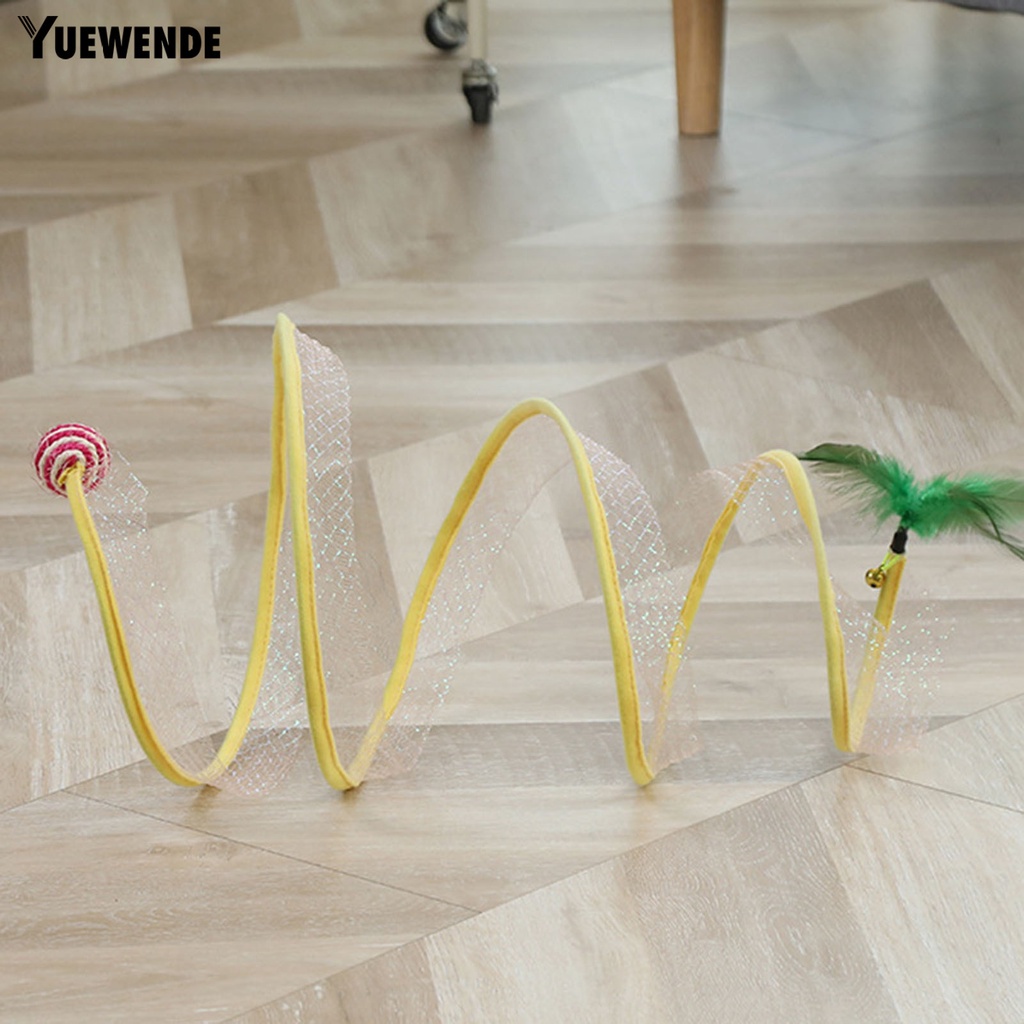 Đồ Chơi Đường Hầm Hình Chữ S Chống Rách Có Thể Gấp Gọn Tiện Dụng Cho Mèo Cưng