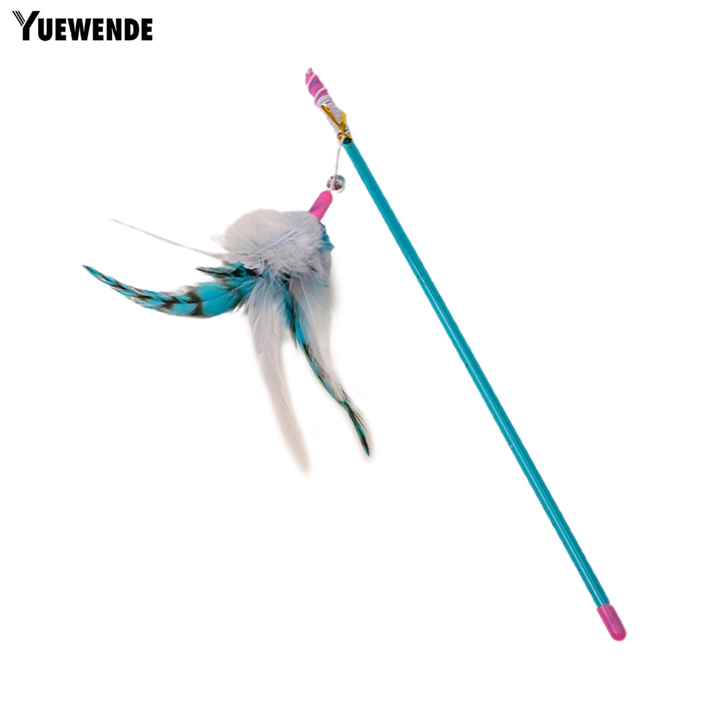 Gậy Lông Vũ Handmade Co Giãn Chống Cắn Chống Trầy Vui Nhộn Cho Mèo Cưng