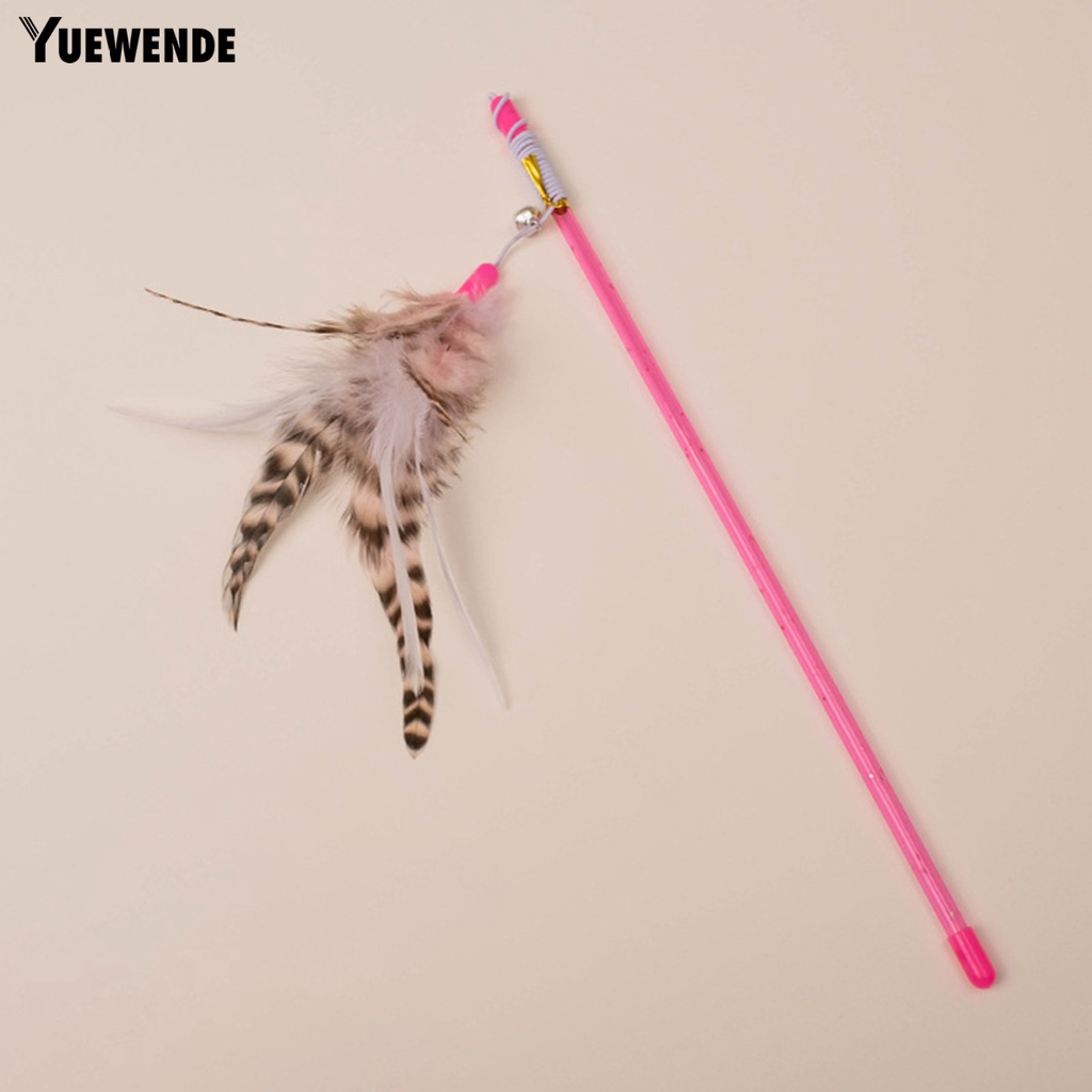 Gậy Lông Vũ Handmade Co Giãn Chống Cắn Chống Trầy Vui Nhộn Cho Mèo Cưng