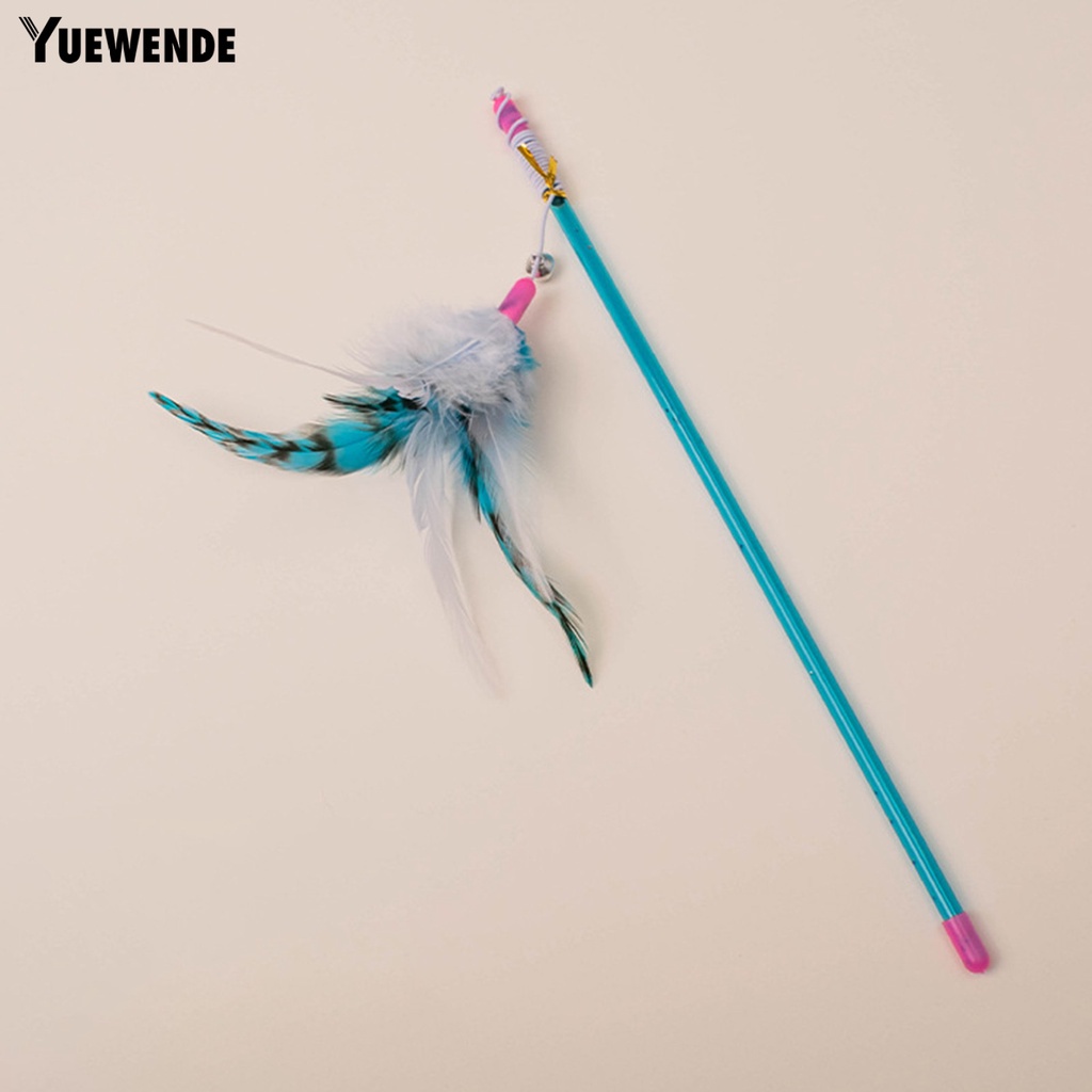Gậy Lông Vũ Handmade Co Giãn Chống Cắn Chống Trầy Vui Nhộn Cho Mèo Cưng