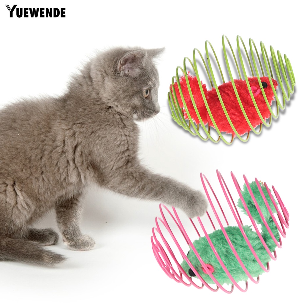 Chuột Lò Xo Đồ Chơi Đàn Hồi Chống Trầy Dành Cho Mèo Cưng