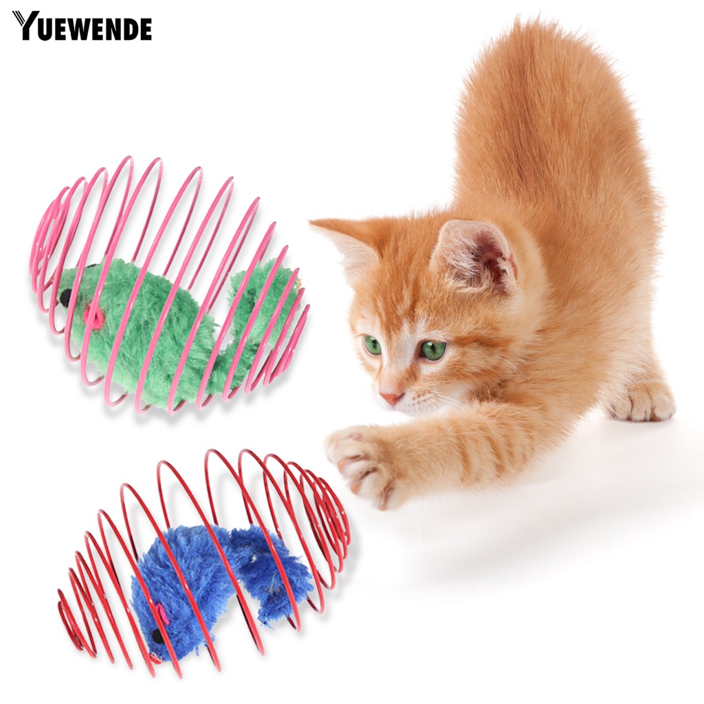 Chuột Lò Xo Đồ Chơi Đàn Hồi Chống Trầy Dành Cho Mèo Cưng