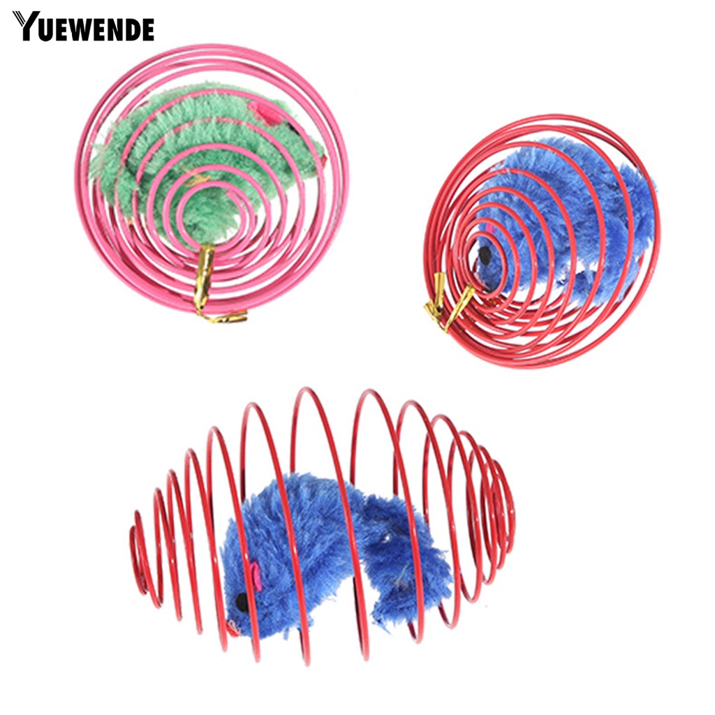 Chuột Lò Xo Đồ Chơi Đàn Hồi Chống Trầy Dành Cho Mèo Cưng