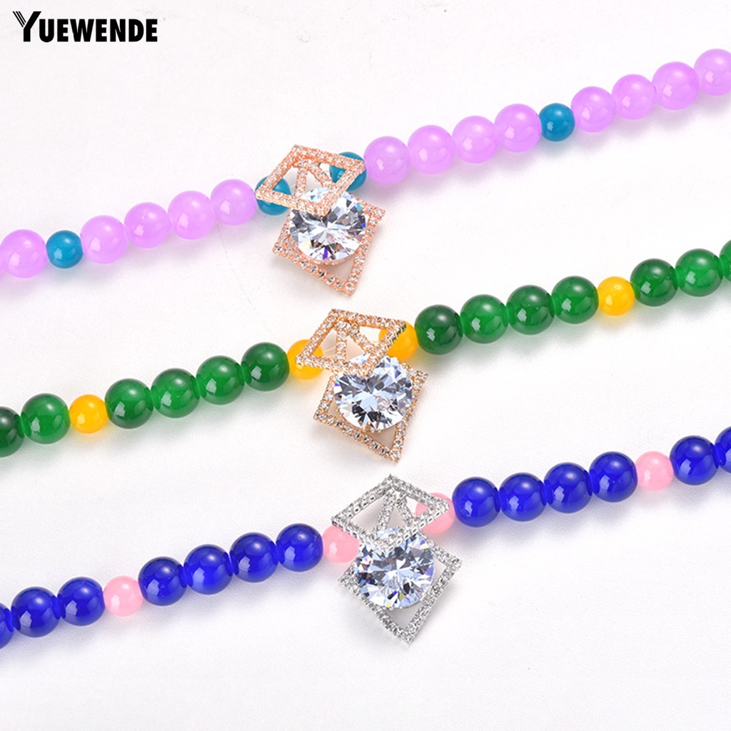 Vòng Cổ YR.T Lấp Lánh Có Khóa Càng Cua Mở Rộng Không Dị Ứng Có Thể Điều Chỉnh Cho Thú Cưng