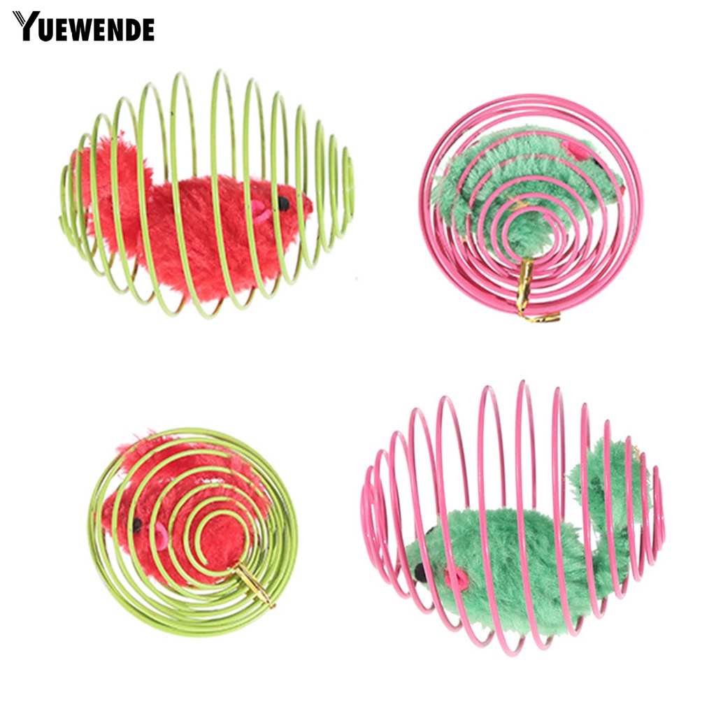 Chuột Lò Xo Đồ Chơi Đàn Hồi Chống Trầy Dành Cho Mèo Cưng