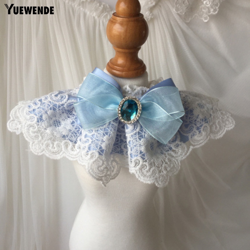 Vòng Cổ Thú Cưng YR.T Chống Cắn Chống Vỡ Chống Ăn Mòn Đính Đá Quý Nhân Tạo Thắt Nơ Trang Trí