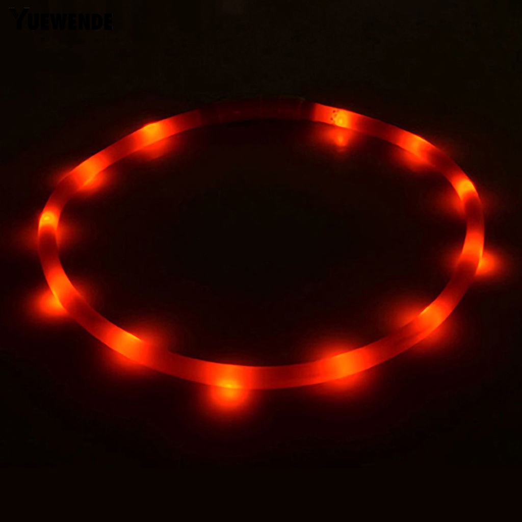 Vòng Cổ Có Đèn Led Có Thể Sạc Lại Bằng Cổng USB Dành Cho Thú Cưng