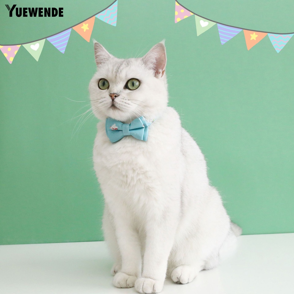 Yr.t Vòng Cổ Bằng Polyester Siêu Mềm Tháo Gỡ Nhanh In Họa Tiết Hoa Tuyết Tuần Lộc Giáng Sinh Có Chuông Mini Cho Thú Cưng