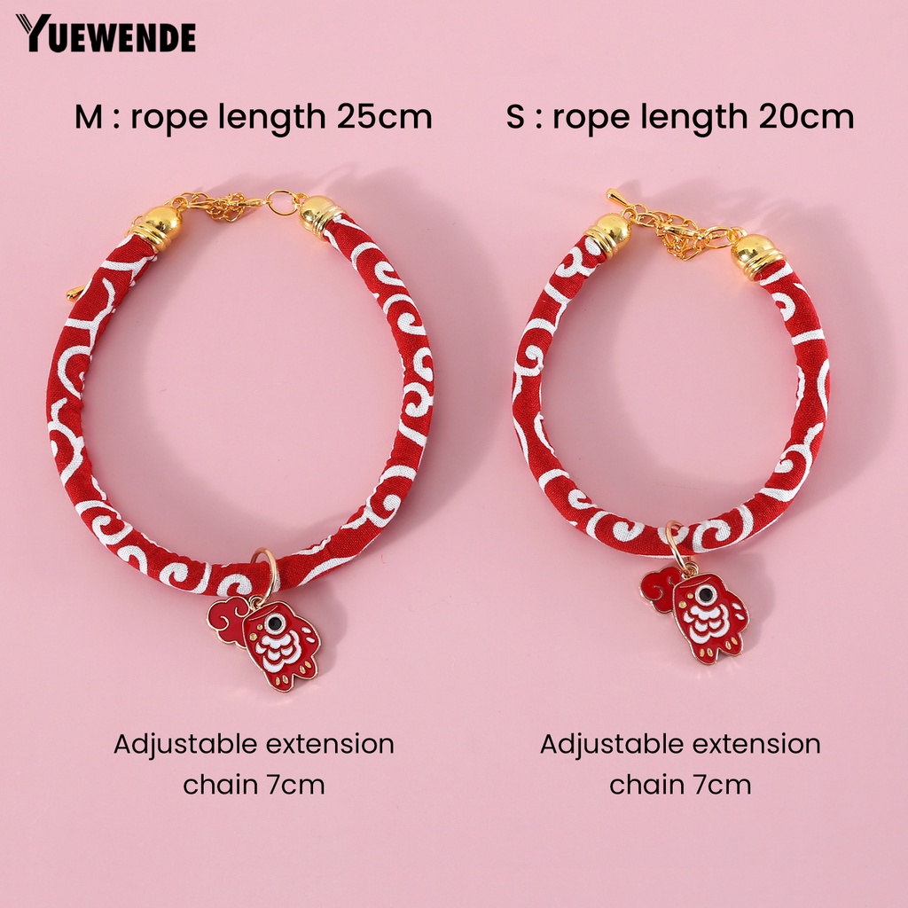 Yr.t Vòng Cổ Mở Rộng Điều Chỉnh Được Chống Cắn Thoáng Khí Chống Gàu Hình Cá Koi Đám Mây Nhật Bản Cho Cún Cưng Mặc Hàng Ngày