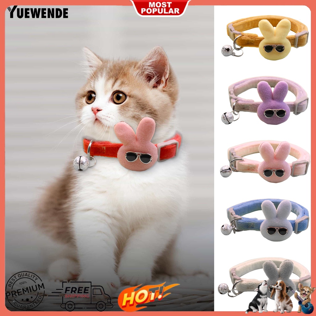 Vòng Cổ YR.T Hình Thỏ Hoạt Hình Có Thể Điều Chỉnh Cho Thú Cưng