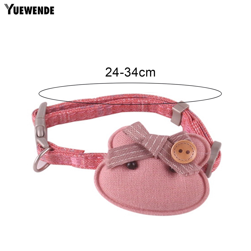 Vòng Cổ YR.T Mềm Mại Hình Gấu Có Thể Điều Chỉnh Thoải Mái Cho Thú Cưng