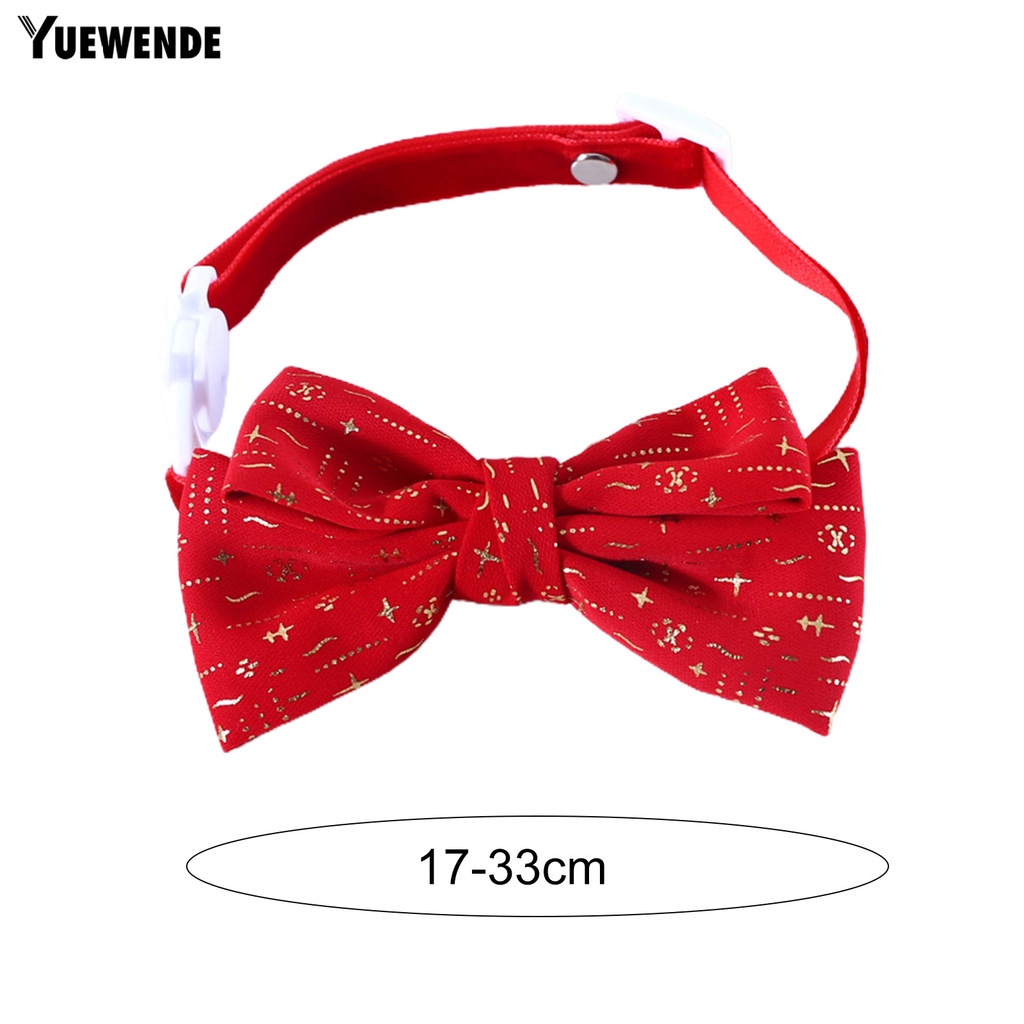 Vòng Cổ Vải Nhung Màu Đỏ Tinh Xảo Chống Bong Tróc Có Thể Điều Chỉnh Phụ Kiện Chụp Ảnh Năm Mới Cho Thú Cưng