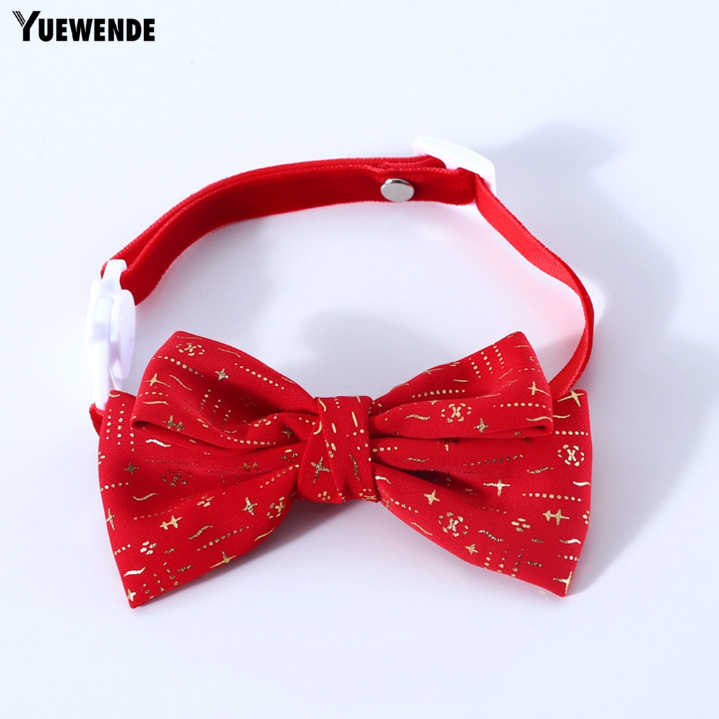 Vòng Cổ Vải Nhung Màu Đỏ Tinh Xảo Chống Bong Tróc Có Thể Điều Chỉnh Phụ Kiện Chụp Ảnh Năm Mới Cho Thú Cưng