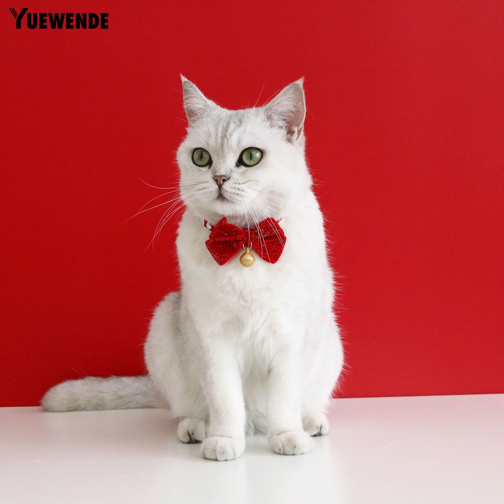 Vòng Cổ Vải Nhung Màu Đỏ Tinh Xảo Chống Bong Tróc Có Thể Điều Chỉnh Phụ Kiện Chụp Ảnh Năm Mới Cho Thú Cưng