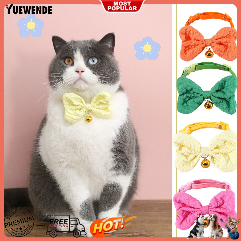 Vòng Cổ Bắt Nơ Mềm Mại Thoải Mái Dành Cho Thú Cưng