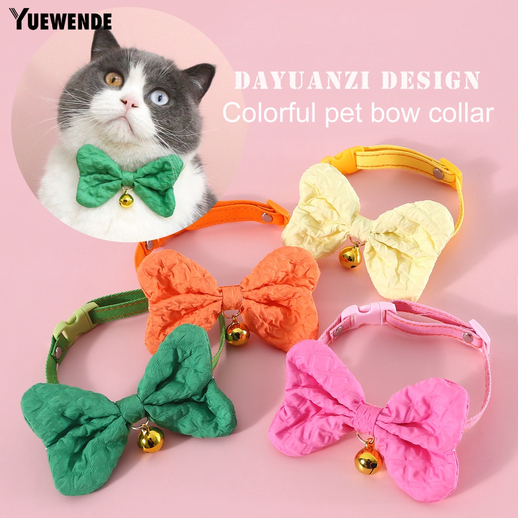 Vòng Cổ Bắt Nơ Mềm Mại Thoải Mái Dành Cho Thú Cưng
