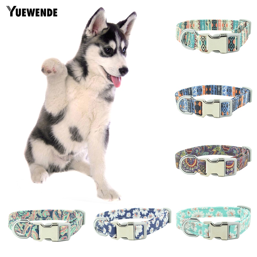 Vòng Cổ MềM MạI HọA TiếT Hoa Cho Thú Cưng