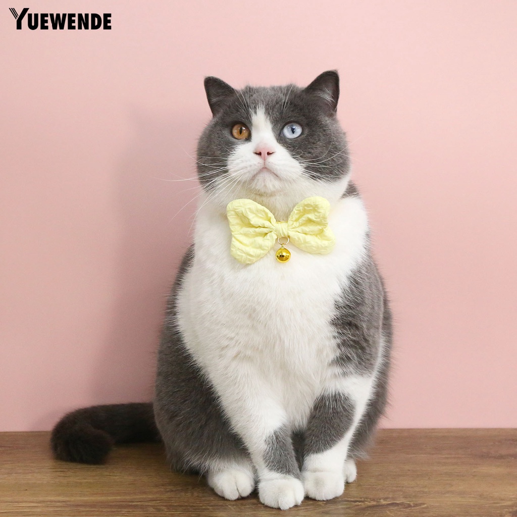 Vòng Cổ Bắt Nơ Mềm Mại Thoải Mái Dành Cho Thú Cưng