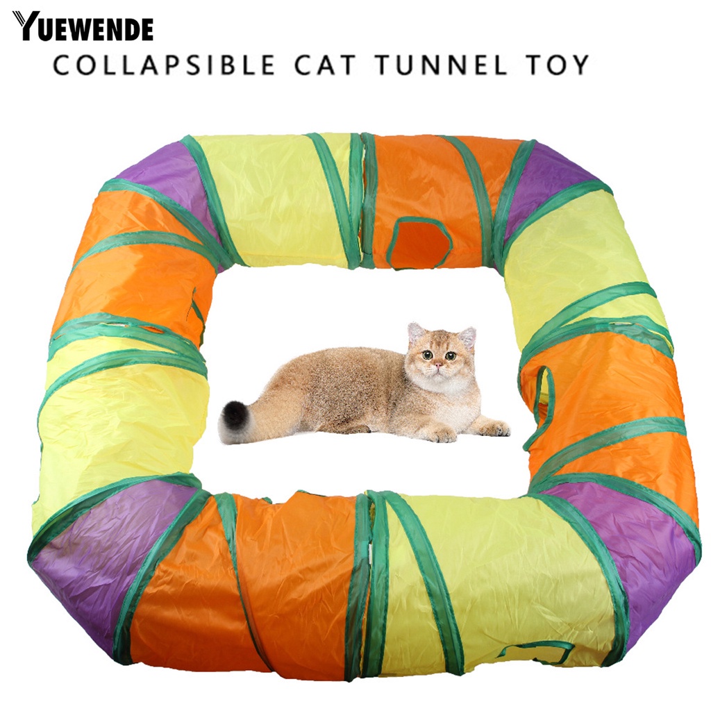 Yr.t Túi Ngủ Kênh Lớn Nhiều Màu Sắc Cầu Vồng Chống Trầy Xước Dễ Dàng Lưu Trữ Có Thể Gập Lại Cho Thú Cưng